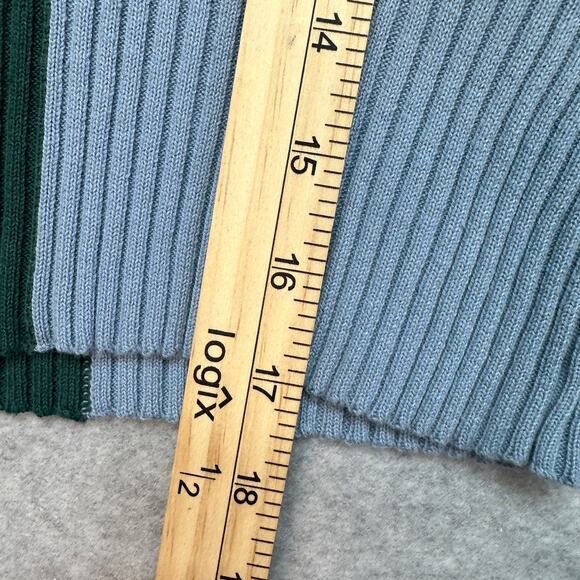 Tillys Colorblock Crop Sweater WMNS M Multi Color Full Tilt Long Sleeve Crewneck - Picture 6 of 8